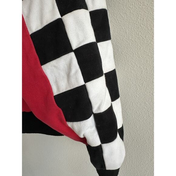 Vintage NASCAR Chase Authentics Winston Cup Racing Jacket M Black Checkered - Picture 4 of 7